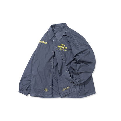 GREENHOUSE x theradio "Let Him Cook" SERIES BLUE HEAVY EMBROIDERED JACKET