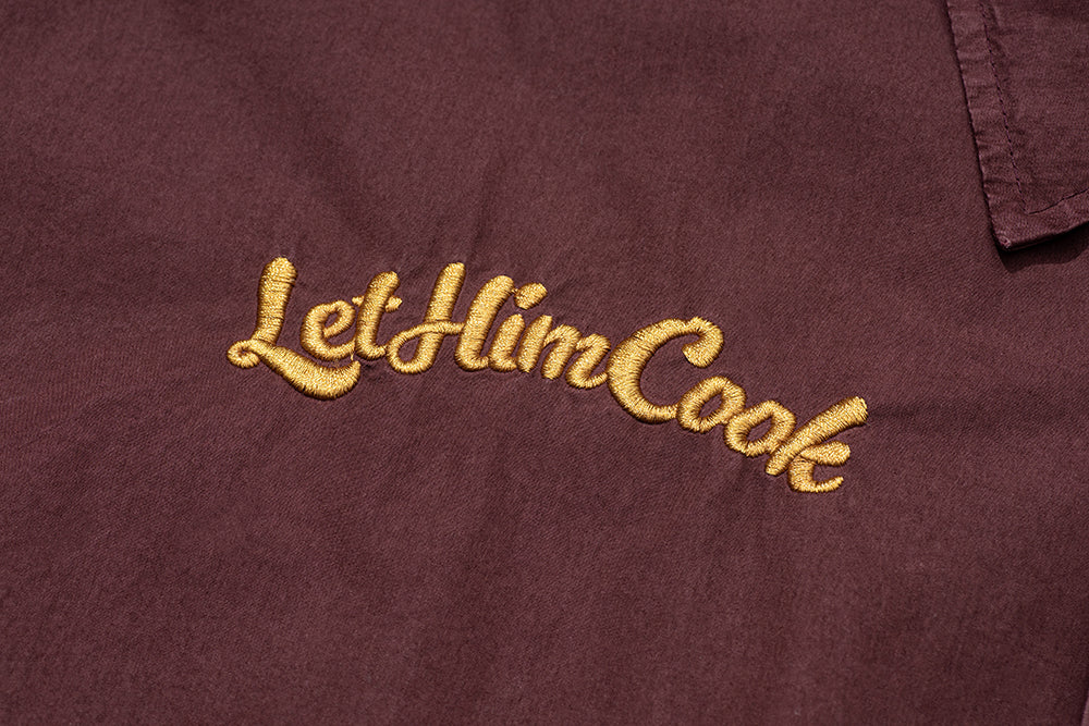 GREENHOUSE x theradio "Let Him Cook" SERIES RED HEAVY EMBROIDERED JACKET