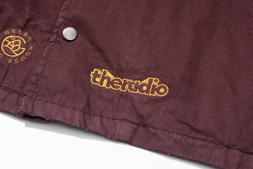 GREENHOUSE x theradio "Let Him Cook" SERIES RED HEAVY EMBROIDERED JACKET