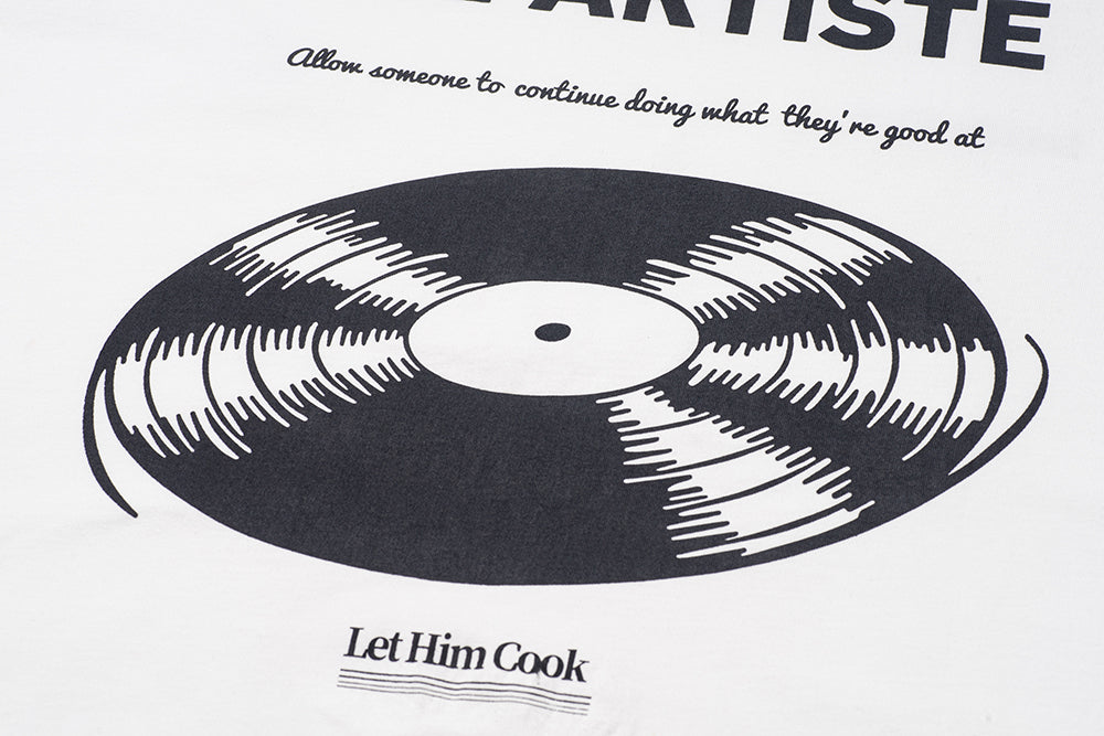 GREENHOUSE x theradio "Let Him Cook" SERIES WHITE PRINT TEE