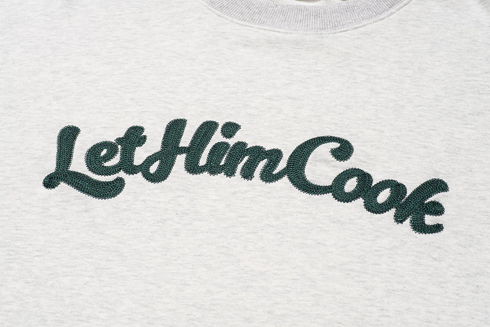 GREENHOUSE x theradio "Let Him Cook" SERIES GRAY SWEATSHIRT