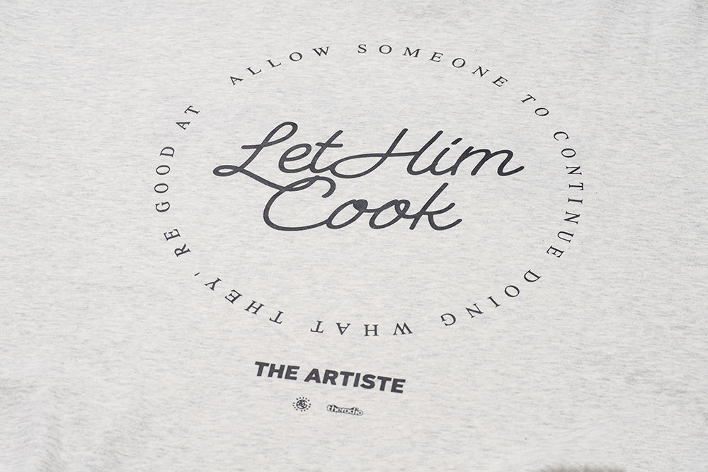 GREENHOUSE x theradio "Let Him Cook" SERIES GRAY SWEATSHIRT