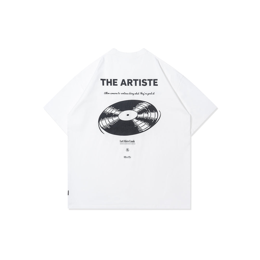 GREENHOUSE x theradio "Let Him Cook" SERIES WHITE PRINT TEE