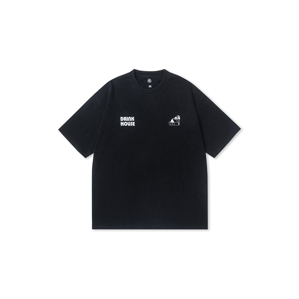 GREENHOUSE x AYAKA FUKANO "DRINK HOUSE" SERIES TEE BLACK