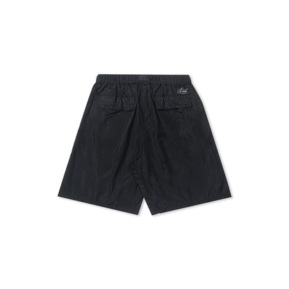 GREENHOUSE x AYAKA FUKANO "DRINK HOUSE" SERIES QUICK-DRY LOOSE SHORTS BLACK