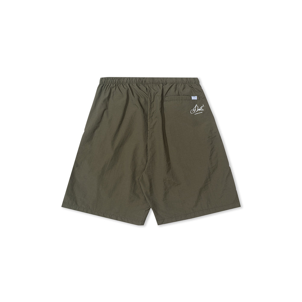 GREENHOUSE x AYAKA FUKANO "DRINK HOUSE" SERIES LIGHTWEIGHT SHORTS MILITARY GREEN