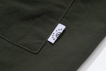 GREENHOUSE x AYAKA FUKANO "DRINK HOUSE" SERIES QUICK-DRY LOOSE MILITARY PANTS GREEN