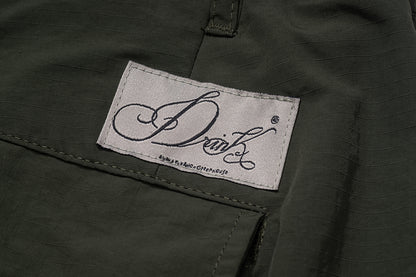 GREENHOUSE x AYAKA FUKANO "DRINK HOUSE" SERIES QUICK-DRY LOOSE MILITARY PANTS GREEN