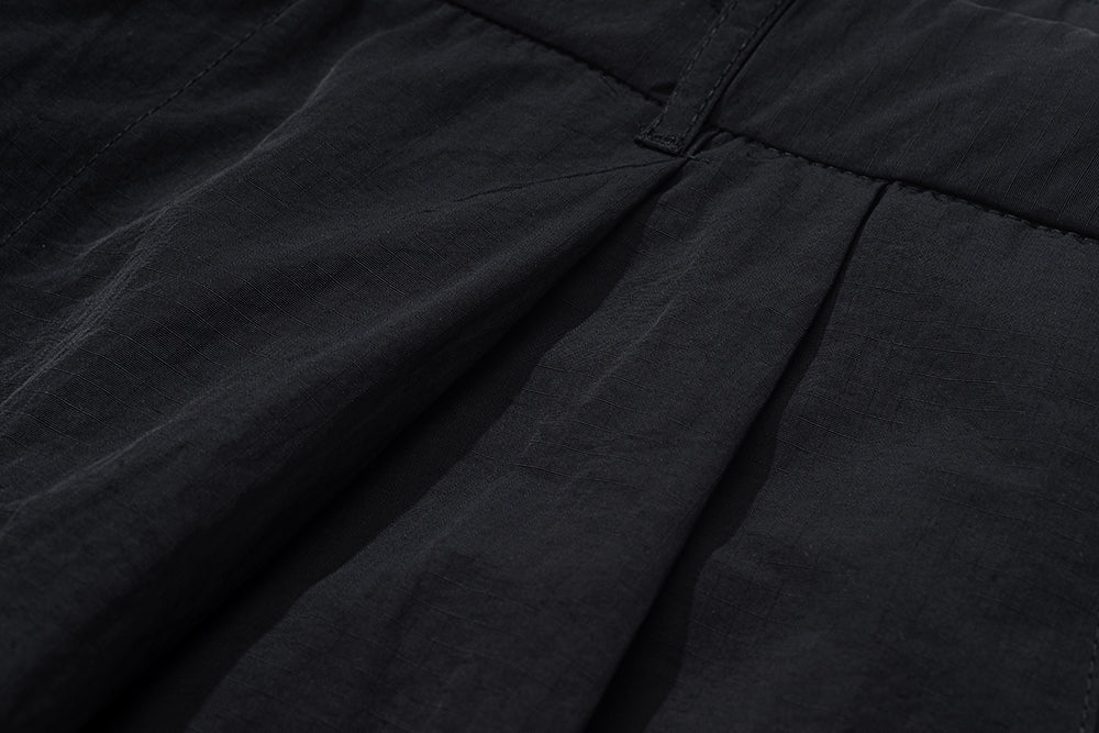 GREENHOUSE x AYAKA FUKANO "DRINK HOUSE" SERIES QUICK-DRY LOOSE MILITARY PANTS BLACK