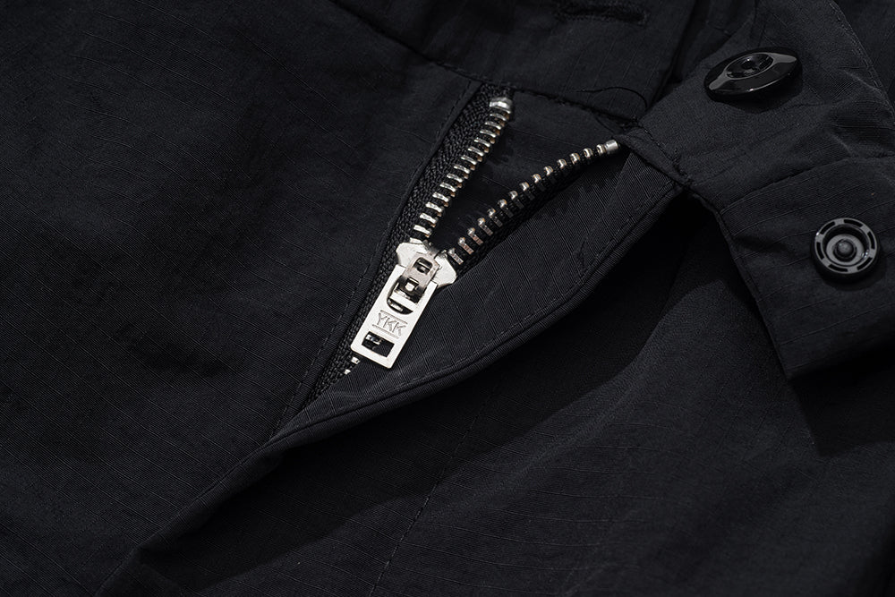 GREENHOUSE x AYAKA FUKANO "DRINK HOUSE" SERIES QUICK-DRY LOOSE MILITARY PANTS BLACK