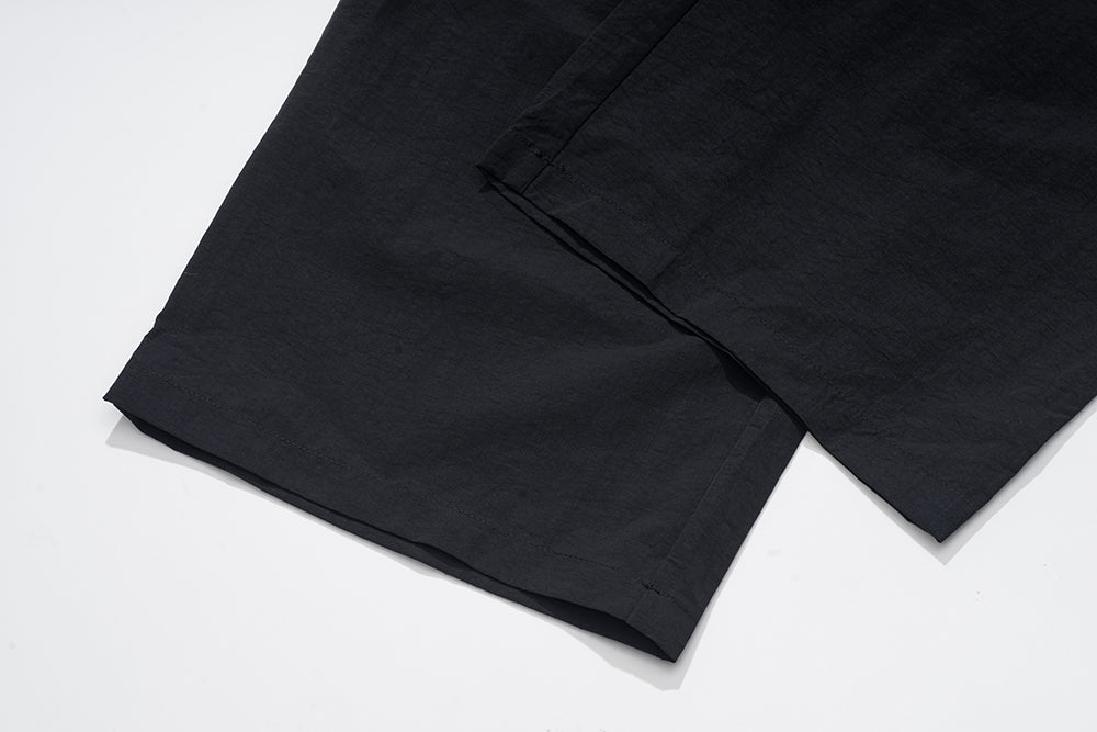 GREENHOUSE x AYAKA FUKANO "DRINK HOUSE" SERIES QUICK-DRY LOOSE MILITARY PANTS BLACK