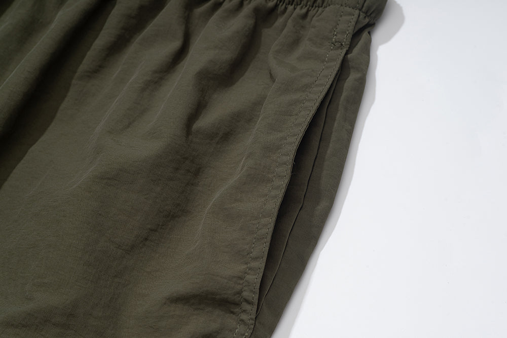 GREENHOUSE x AYAKA FUKANO "DRINK HOUSE" SERIES LIGHTWEIGHT SHORTS MILITARY GREEN