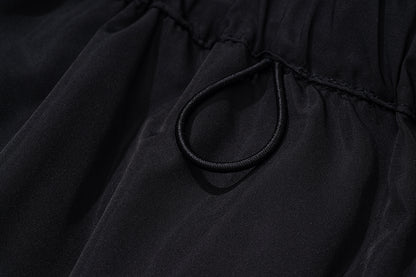 GREENHOUSE x AYAKA FUKANO "DRINK HOUSE" SERIES QUICK-DRY LOOSE SHORTS BLACK