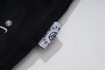 GREENHOUSE x AYAKA FUKANO "DRINK HOUSE" SERIES QUICK-DRY LOOSE SHORTS BLACK