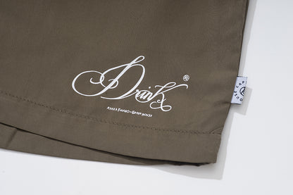 GREENHOUSE x AYAKA FUKANO "DRINK HOUSE" SERIES QUICK-DRY LOOSE SHORTS DESERT