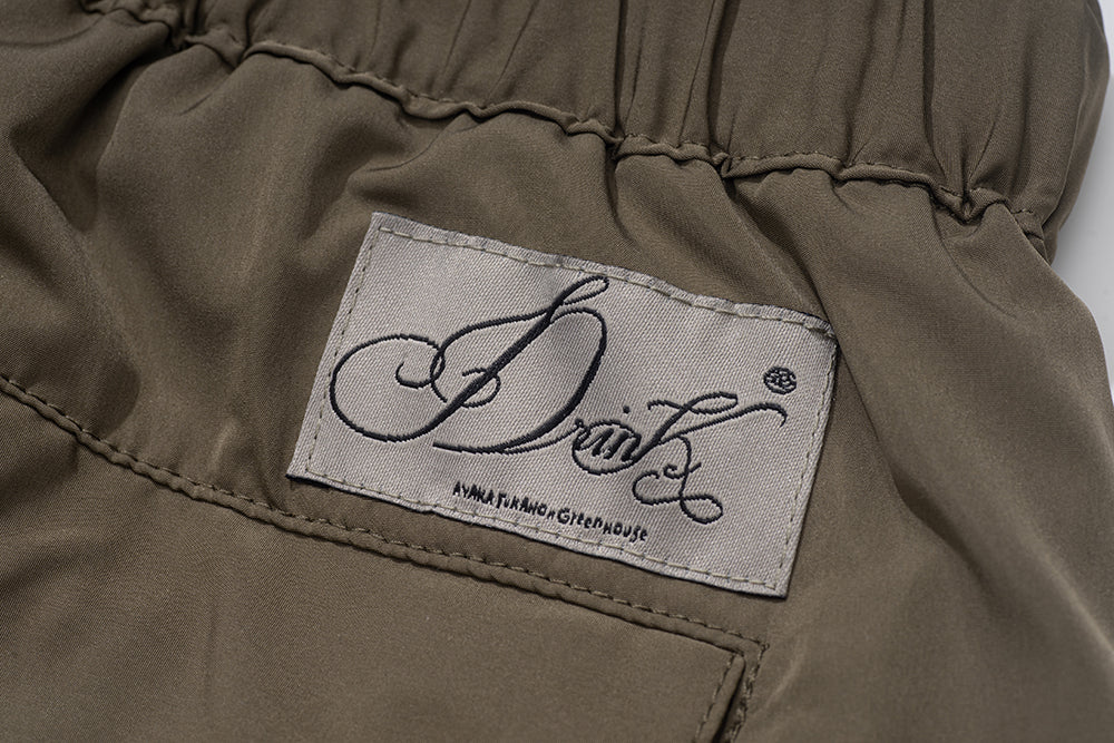 GREENHOUSE x AYAKA FUKANO "DRINK HOUSE" SERIES QUICK-DRY LOOSE SHORTS DESERT