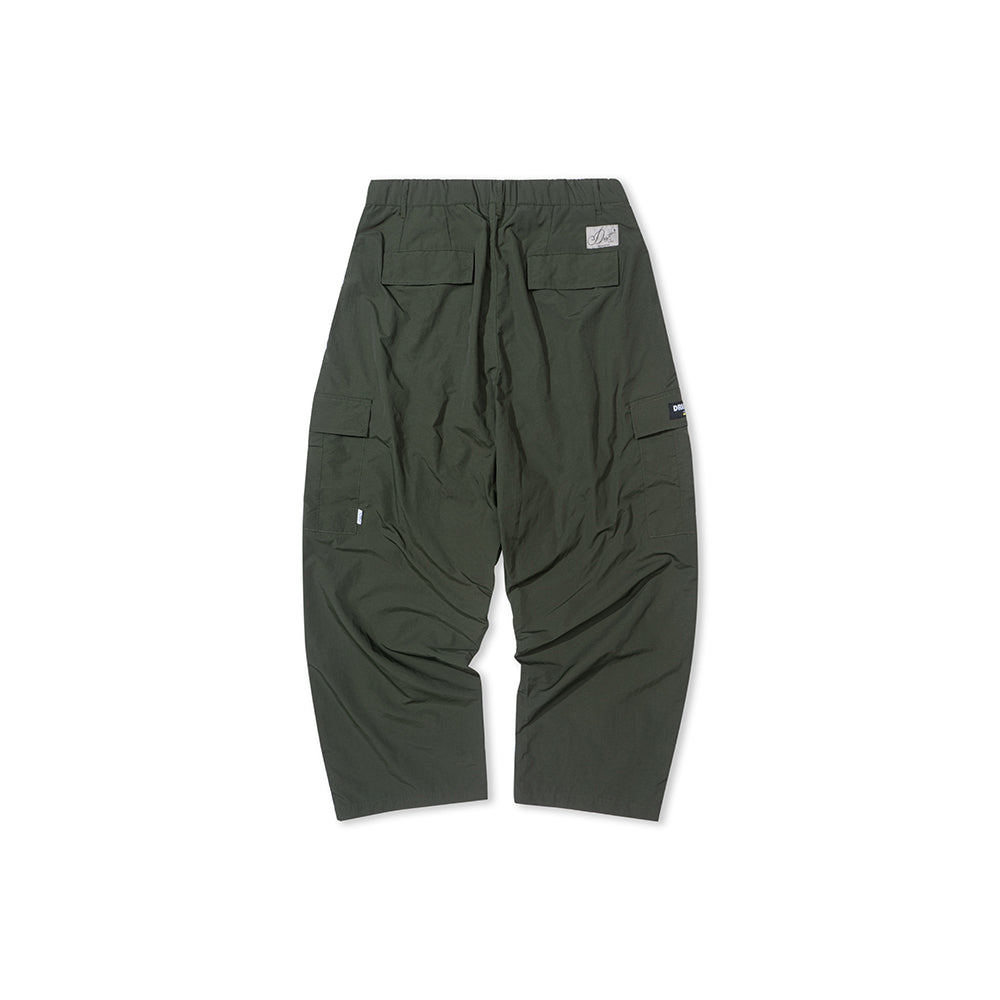 GREENHOUSE x AYAKA FUKANO "DRINK HOUSE" SERIES QUICK-DRY LOOSE MILITARY PANTS GREEN