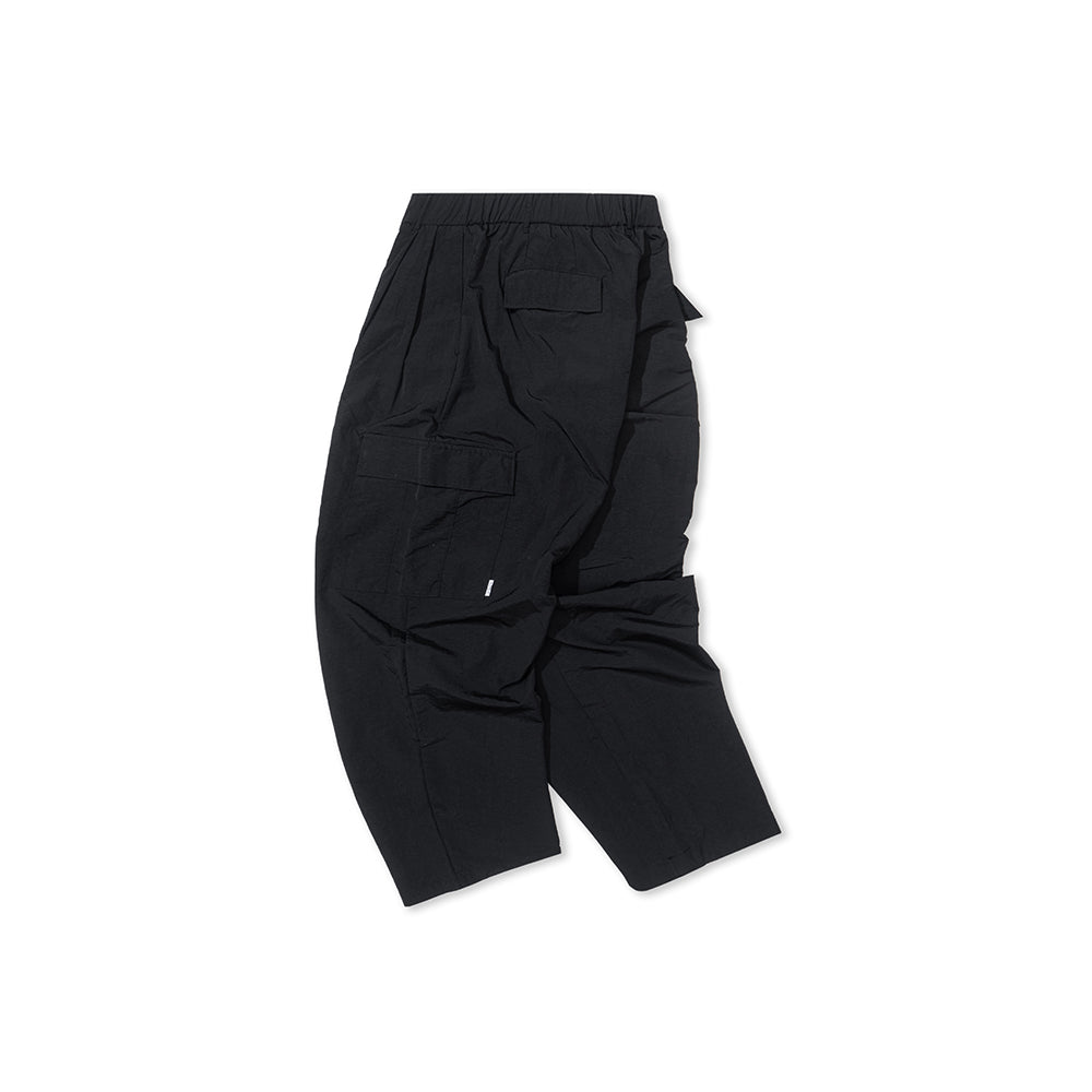 GREENHOUSE x AYAKA FUKANO "DRINK HOUSE" SERIES QUICK-DRY LOOSE MILITARY PANTS BLACK