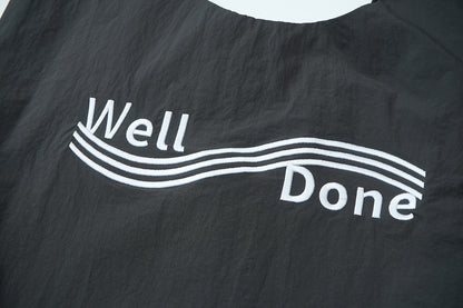 Well Done 25SS Single-water proof gray tone Strap Tote Bag