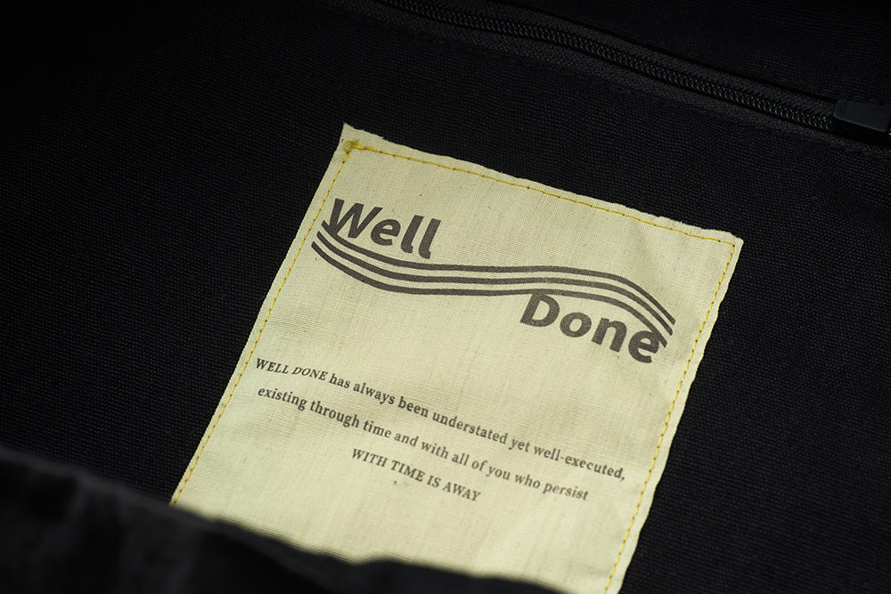 Well Done 25SS Single-water proof gray tone Strap Tote Bag