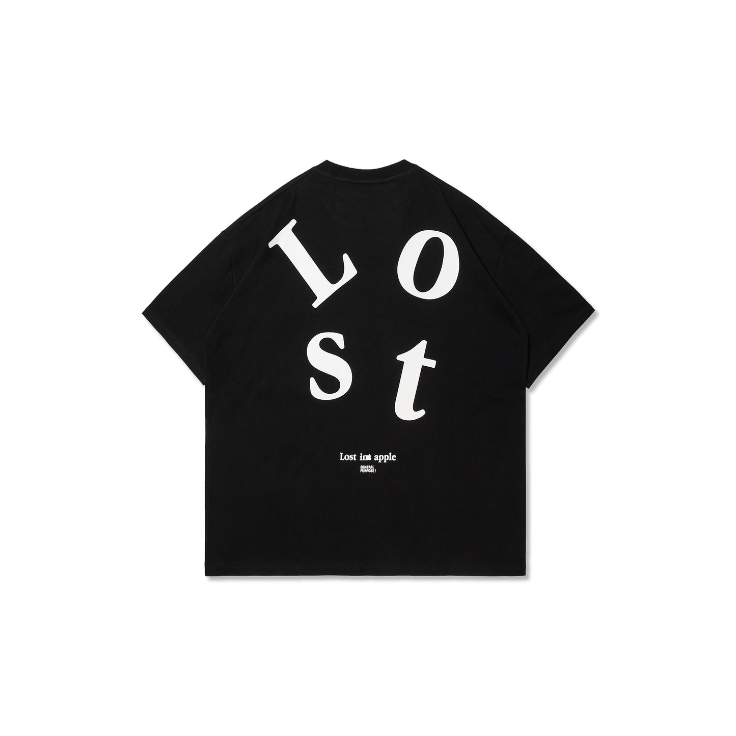 GREENHOUSE x General Purpose "Lost in apple" SERIES PRINT TEE Black