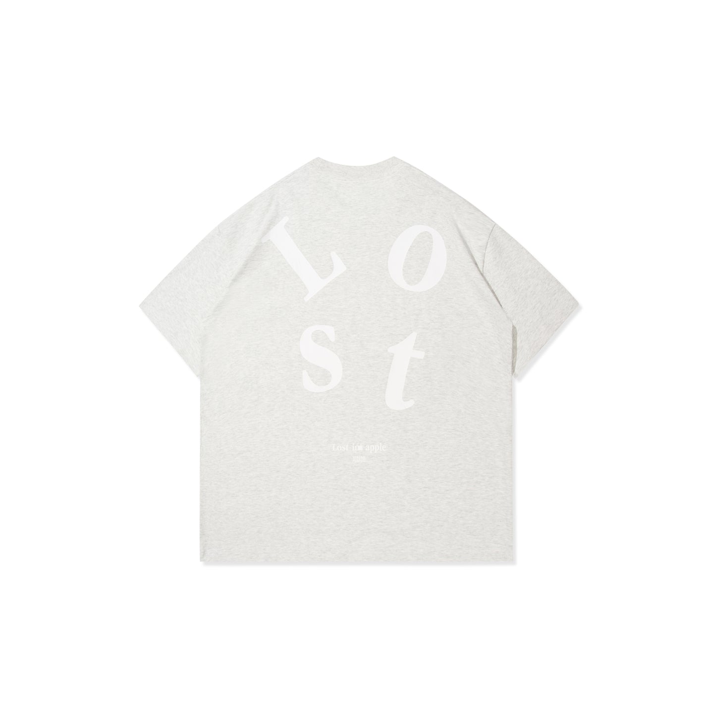 GREENHOUSE x General Purpose "Lost in apple" SERIES PRINT TEE GRAY