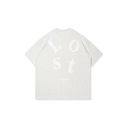GREENHOUSE x General Purpose "Lost in apple" SERIES PRINT TEE GRAY