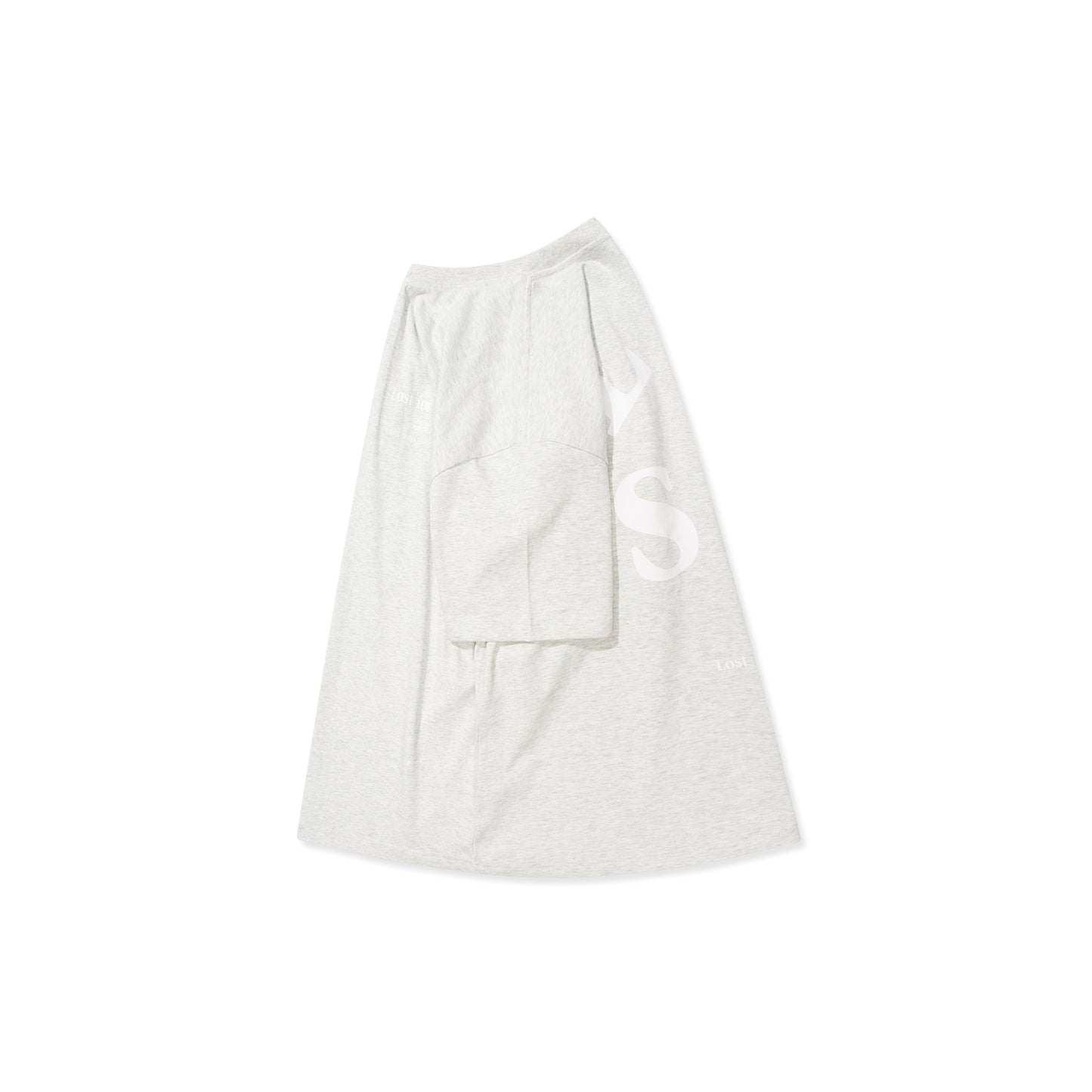 GREENHOUSE x General Purpose "Lost in apple" SERIES PRINT TEE GRAY