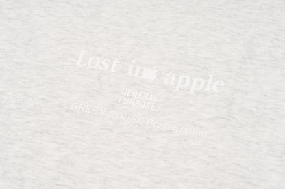 GREENHOUSE x General Purpose "Lost in apple" SERIES PRINT TEE GRAY