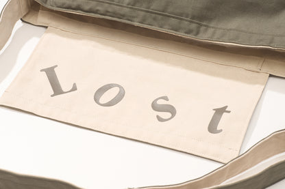 GREEN HOUSE × General Purpose "Lost in Apple" Series — Canvas Messenger Shoulder Bag