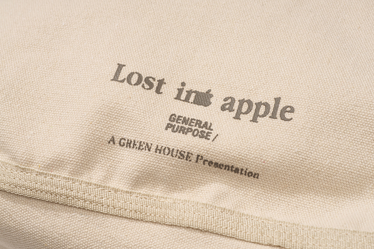 GREEN HOUSE × General Purpose "Lost in Apple" Series — Canvas Messenger Shoulder Bag