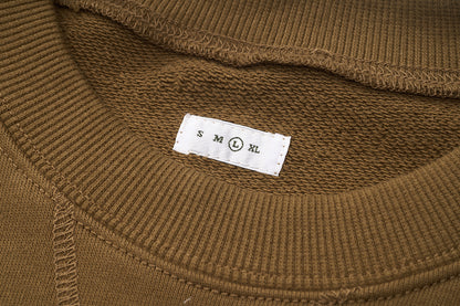 Mizuno Sportstyle and WELL DONE Present “OLD FORM, NEW FEEL” Crewneck — Khaki