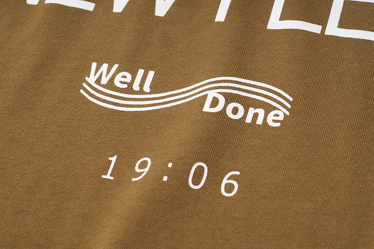 Mizuno Sportstyle and WELL DONE Present “OLD FORM, NEW FEEL” Crewneck — Khaki