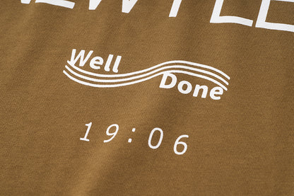 Mizuno Sportstyle and WELL DONE Present “OLD FORM, NEW FEEL” Crewneck — Khaki