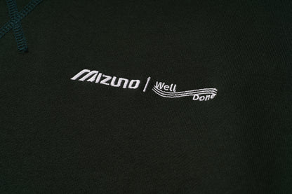 Mizuno Sportstyle and WELL DONE Present “OLD FORM, NEW FEEL”  Crewneck — Dark Green