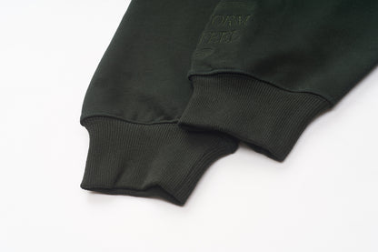 Mizuno Sportstyle and WELL DONE Present “OLD FORM, NEW FEEL”  Crewneck — Dark Green