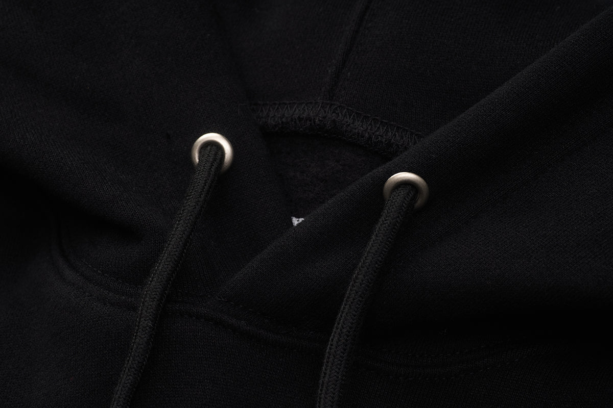 Mizuno Sportstyle and WELL DONE Present “OLD FORM, NEW FEEL” HOODIE-BLACK