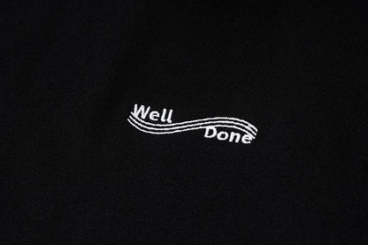 Mizuno Sportstyle and WELL DONE Present “OLD FORM, NEW FEEL” HOODIE-BLACK
