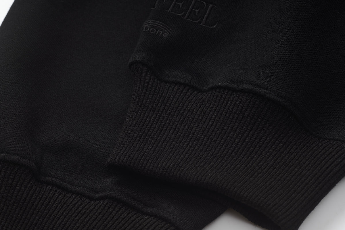 Mizuno Sportstyle and WELL DONE Present “OLD FORM, NEW FEEL” HOODIE-BLACK