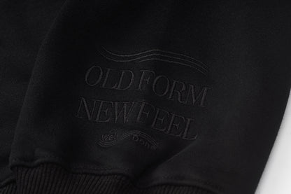 Mizuno Sportstyle and WELL DONE Present “OLD FORM, NEW FEEL” HOODIE-BLACK