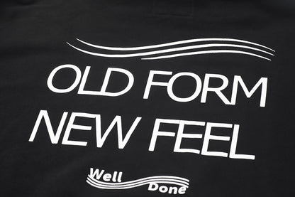 Mizuno Sportstyle and WELL DONE Present “OLD FORM, NEW FEEL” HOODIE-BLACK