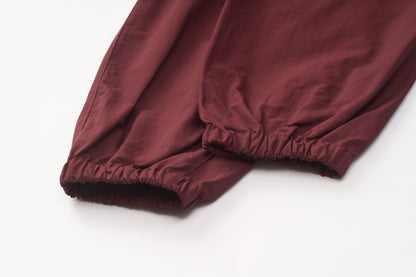 Mizuno Sportstyle and WELL DONE Present “OLD FORM, NEW FEEL”  Half-Zip Windbreaker — Burgundy