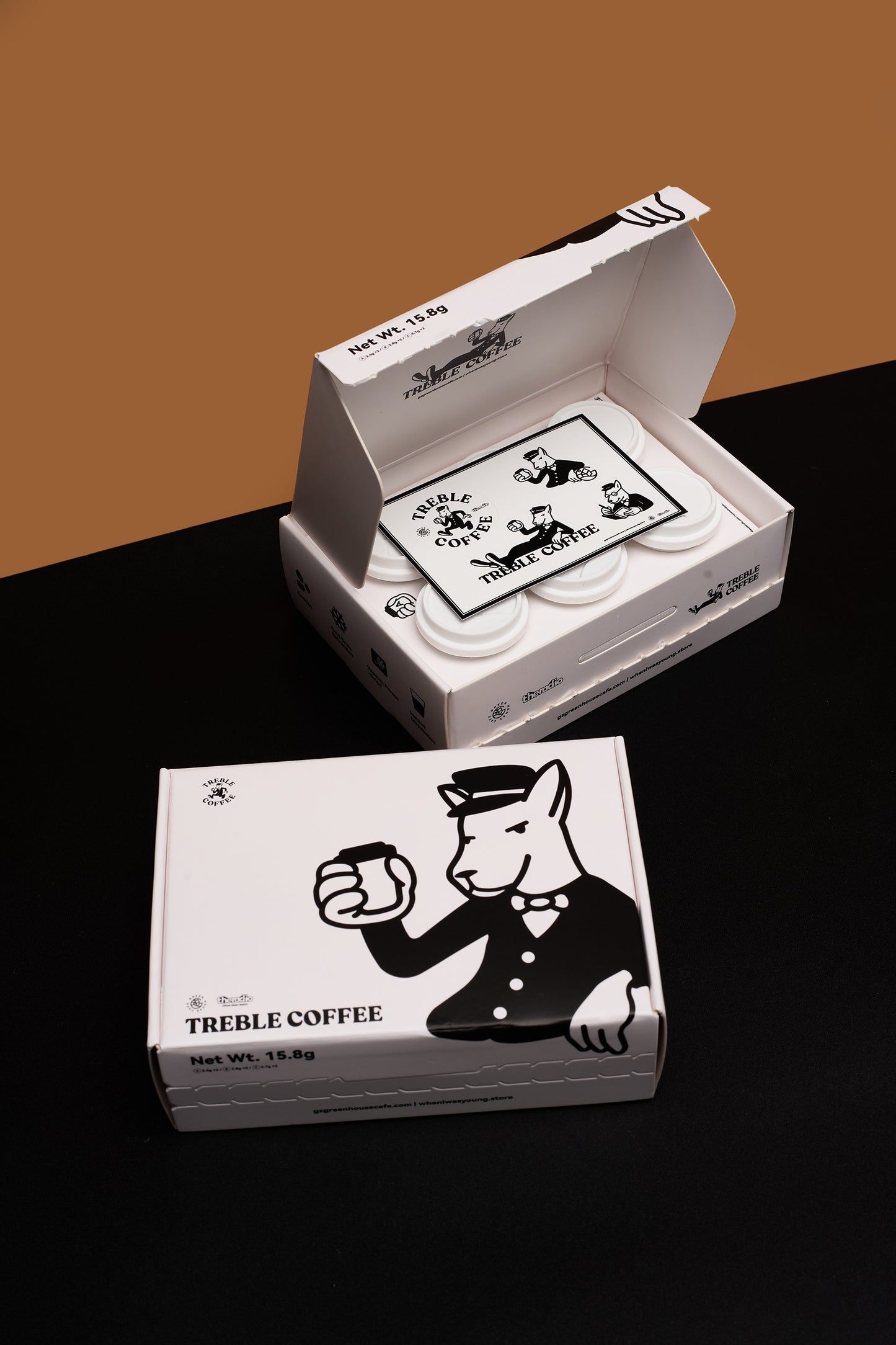 4 Boxes, 24 Cups | The Treble Coffee Set