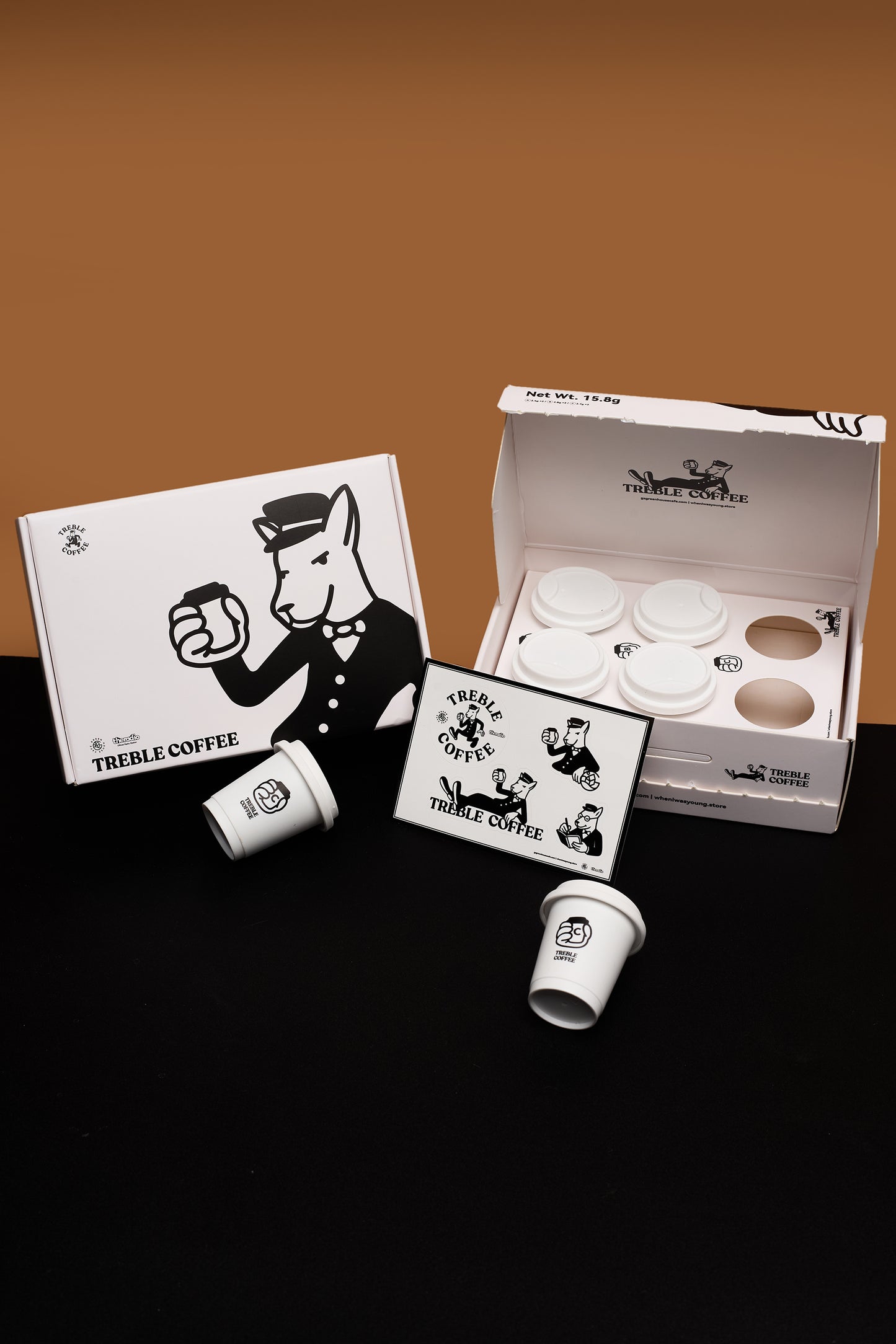 4 Boxes, 24 Cups | The Treble Coffee Set