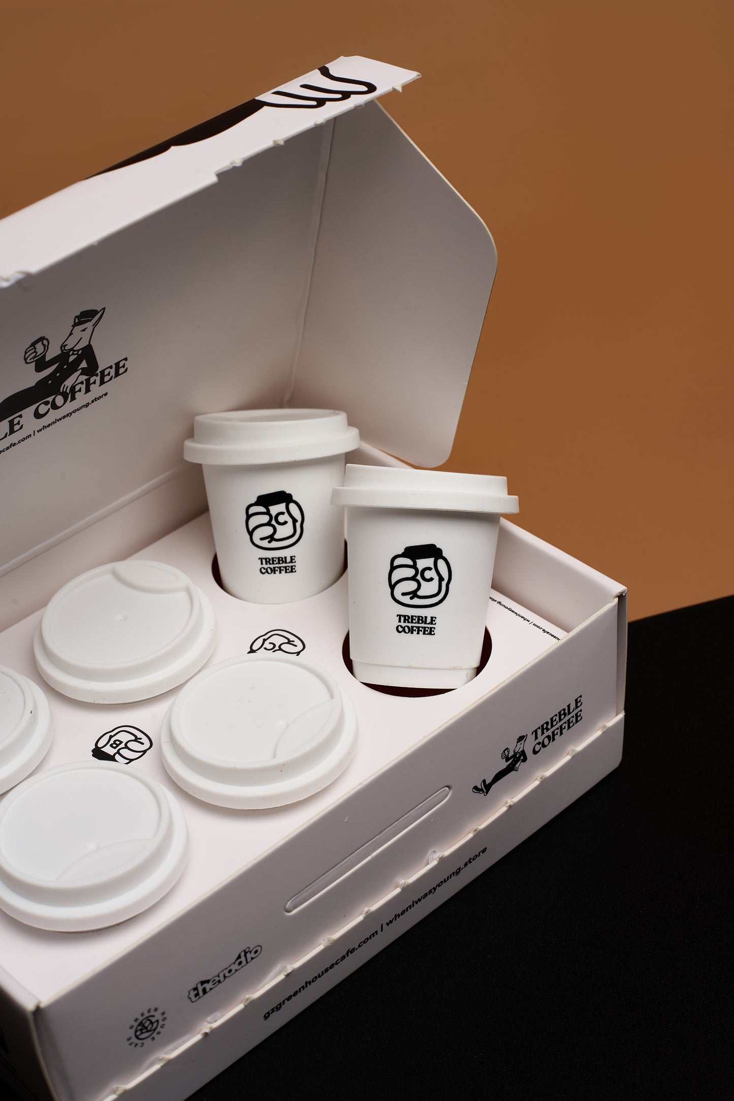 4 Boxes, 24 Cups | The Treble Coffee Set