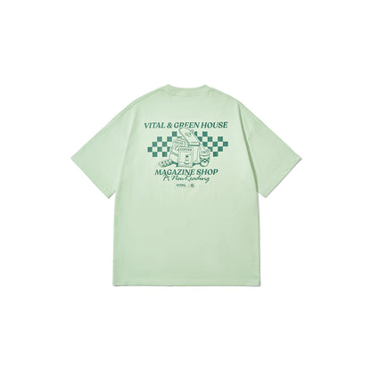 【MAGAZINE SHOP】Series Tee Mint Green Green House X VANS X VITAL