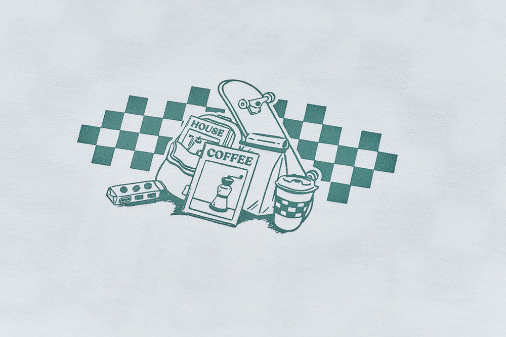 【MAGAZINE SHOP】Series Tee White Green House X VANS X VITAL