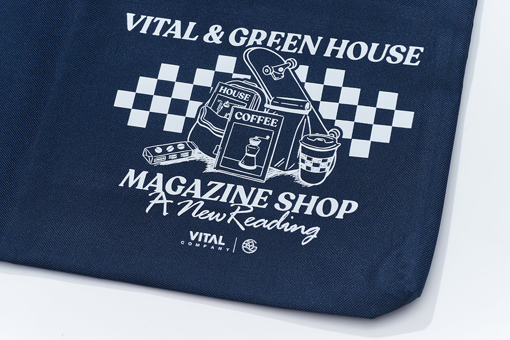 【MAGAZINE SHOP】Waterproof Shoulder Bag Navy Blue Green House X VANS X VITAL