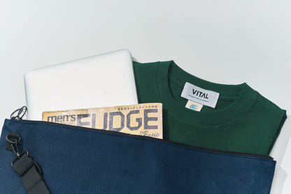 【MAGAZINE SHOP】Waterproof Shoulder Bag Navy Blue Green House X VANS X VITAL
