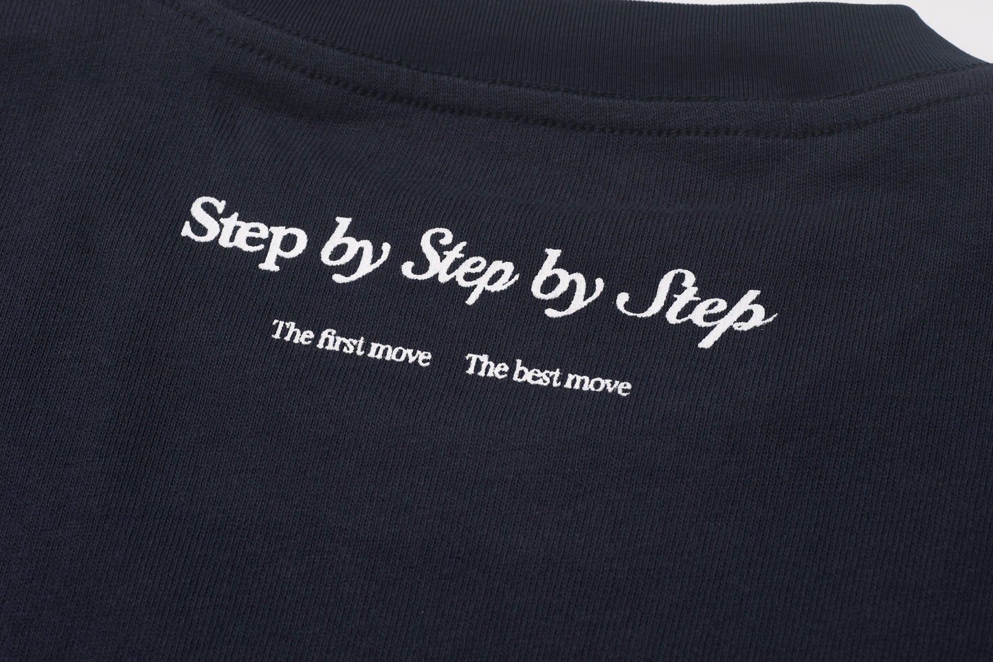 GREENHOUSE x Mizuno "Step by Step by Step" SERIES PRINT TEE BLUE
